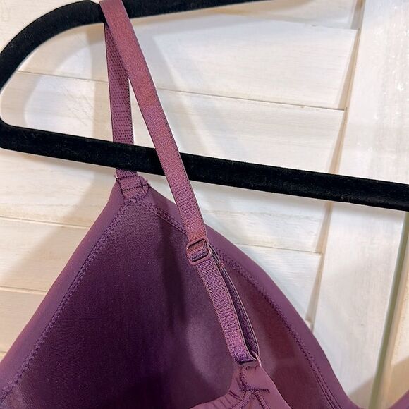 Parisian Bra Size 36C Lace Wine Burgundy - Picture 6 of 12